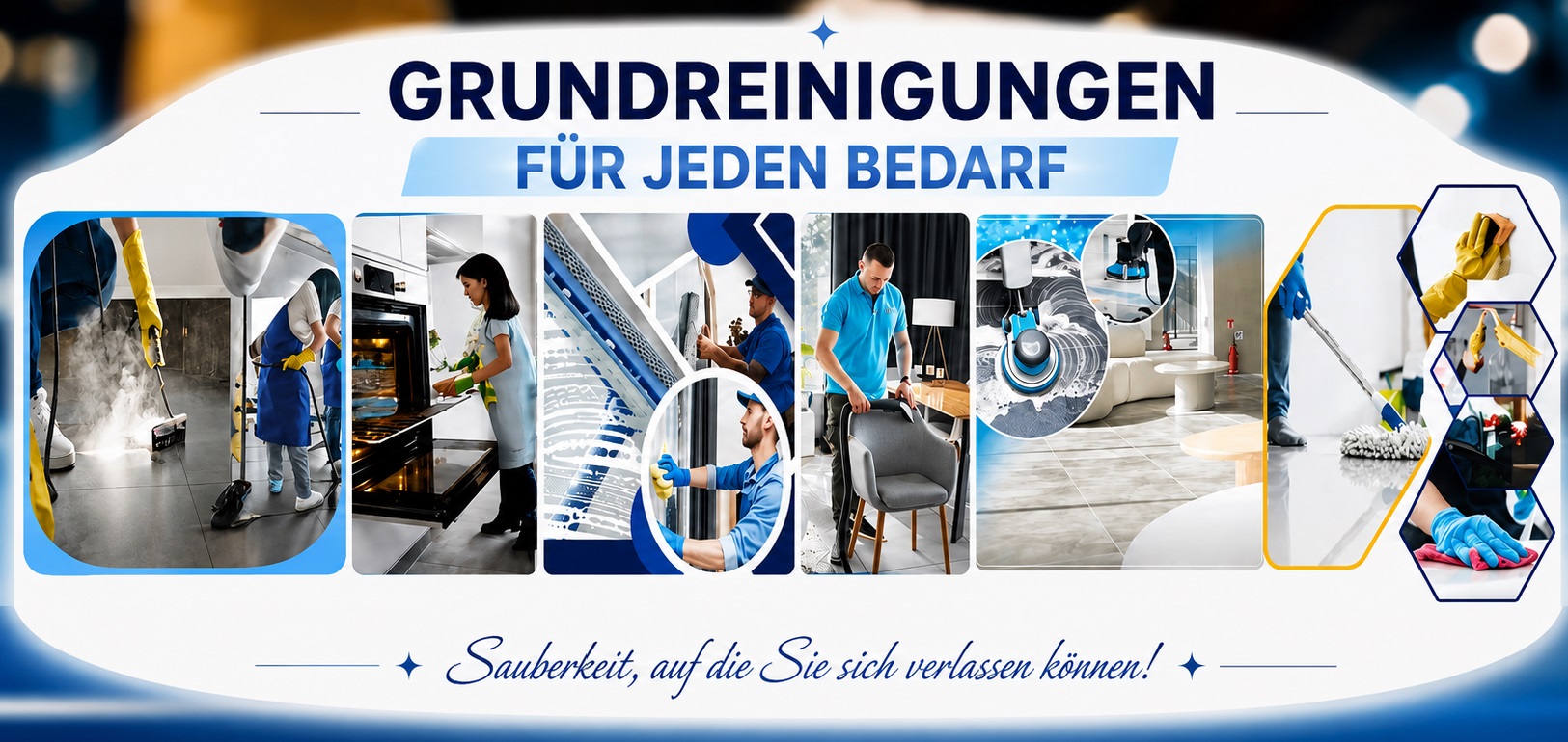 Grundreinigung für Haus, Wohnung und Büro